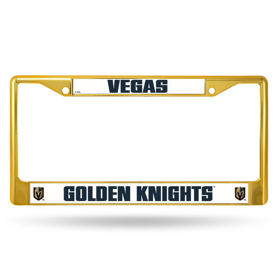 Las Vegas Golden Knights Gold Colored Chrome Frame