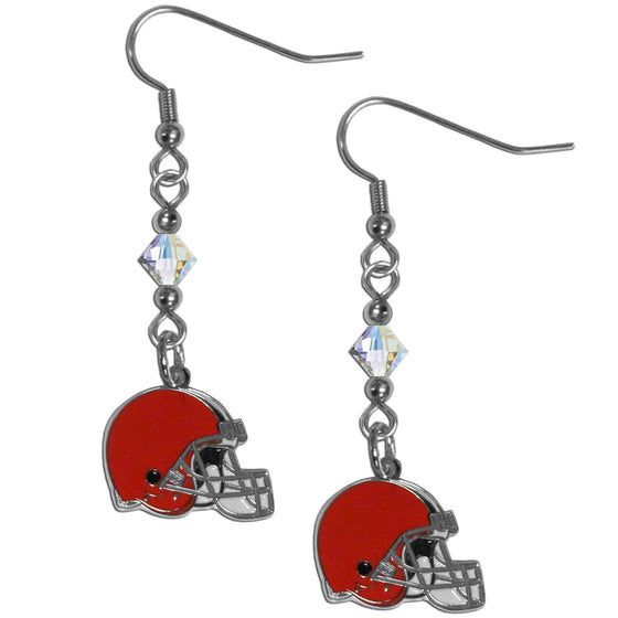 Cleveland Browns Crystal Dangle Earrings (SSKG) - 757 Sports Collectibles