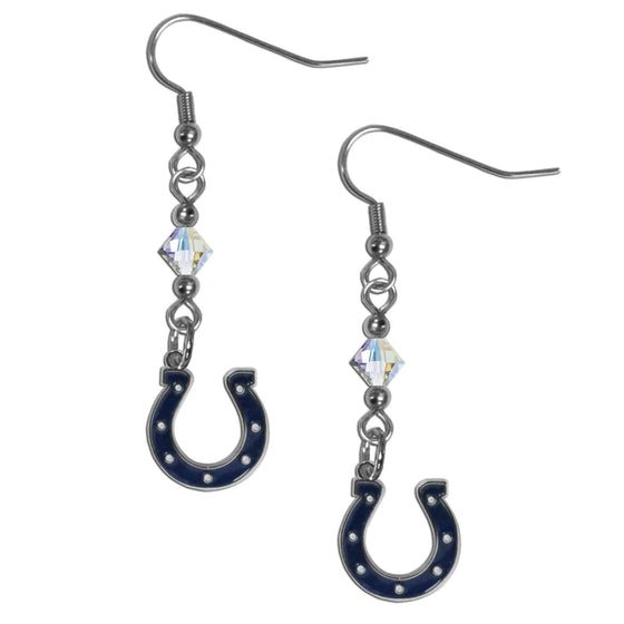 Indianapolis Colts Crystal Dangle Earrings (SSKG) - 757 Sports Collectibles