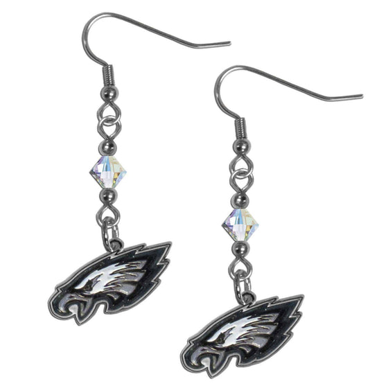 Philadelphia Eagles Crystal Dangle Earrings (SSKG) - 757 Sports Collectibles