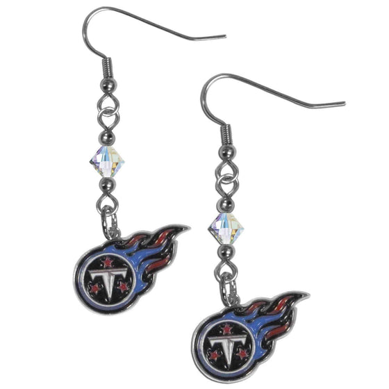 Tennessee Titans Crystal Dangle Earrings (SSKG) - 757 Sports Collectibles