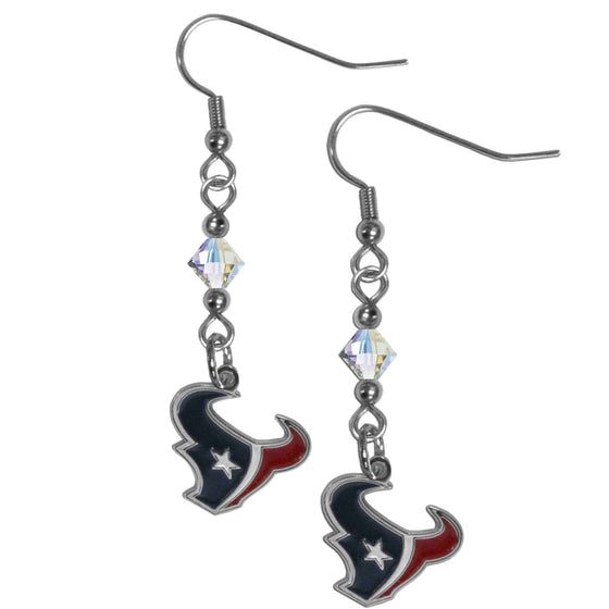 Houston Texans Crystal Dangle Earrings (SSKG) - 757 Sports Collectibles