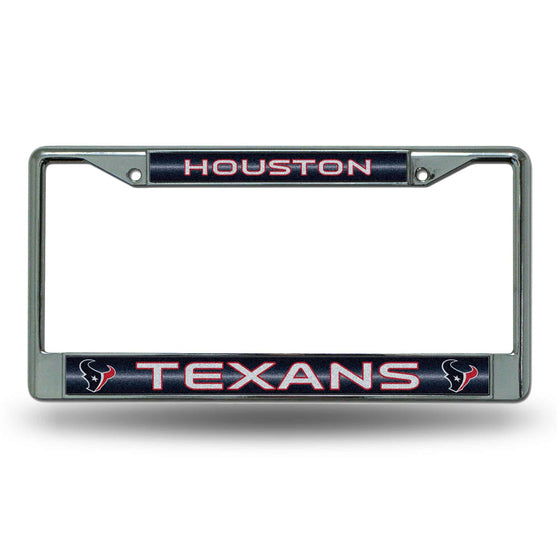 Houston TEXANS BLING CHROME FRAME (Rico) - 757 Sports Collectibles