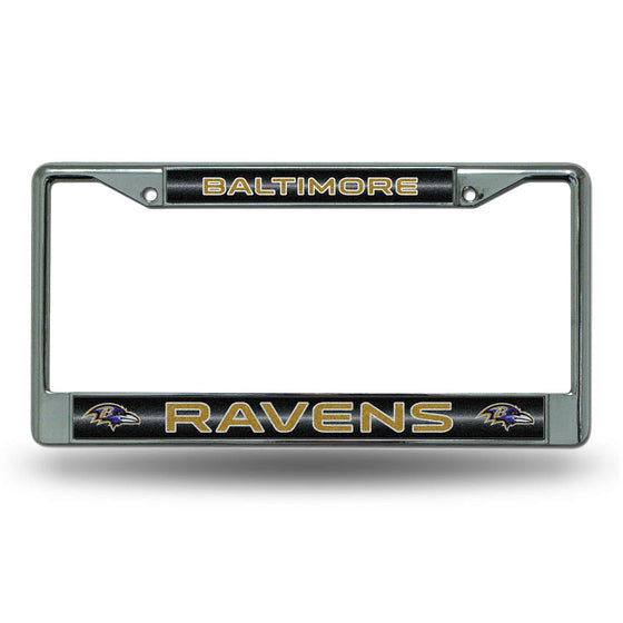 Baltimore RAVENS BLING CHROME FRAME (Rico) - 757 Sports Collectibles