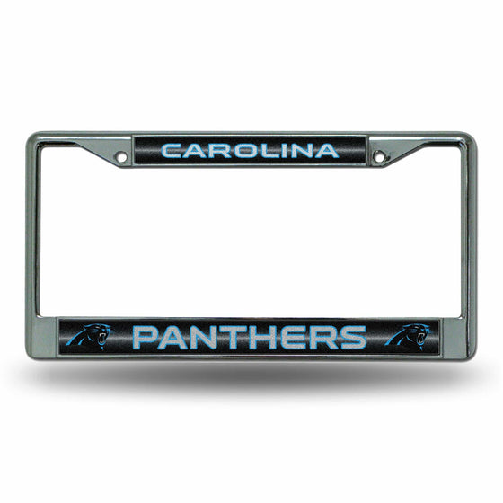 Carolina PANTHERS BLING CHROME FRAME (Rico) - 757 Sports Collectibles