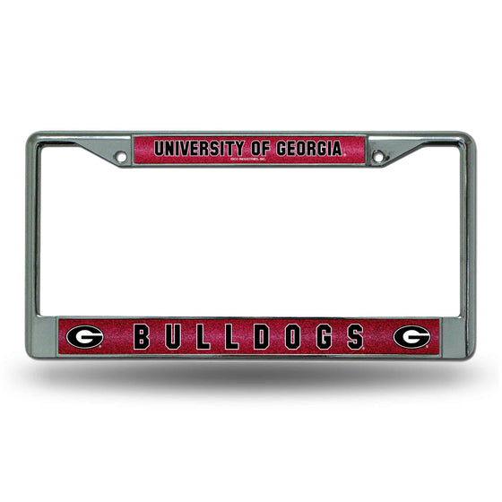 GEORGIA UGA Bulldogs BLING CHROME FRAME (Rico) - 757 Sports Collectibles