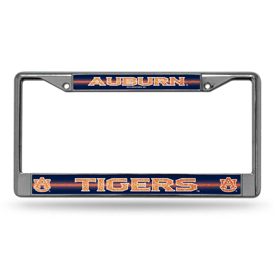 AUBURN AU Tigers BLING CHROME FRAME (Rico) - 757 Sports Collectibles