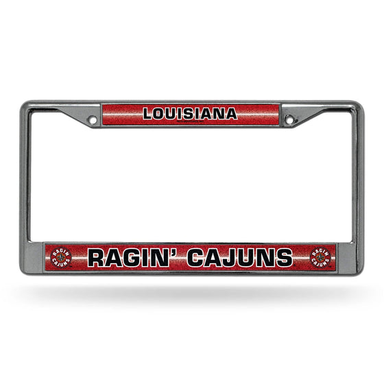 LOUISIANA LAFAYETTE BLING CHROME FRAME (Rico) - 757 Sports Collectibles