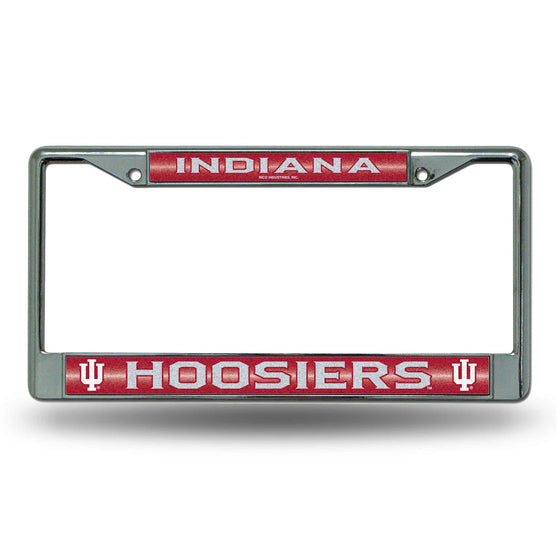 INDIANA IU Hoosiers BLING CHROME FRAME (Rico) - 757 Sports Collectibles