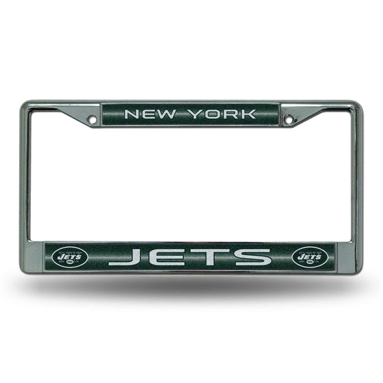 New York JETS BLING CHROME FRAME (Rico) - 757 Sports Collectibles