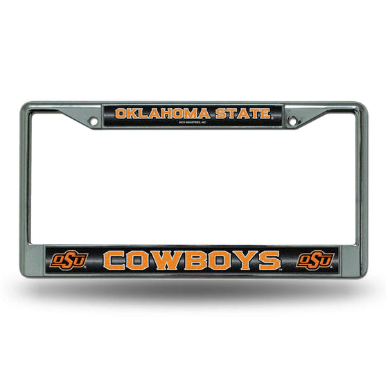 OKLAHOMA STATE BLING CHROME FRAME (Rico) - 757 Sports Collectibles