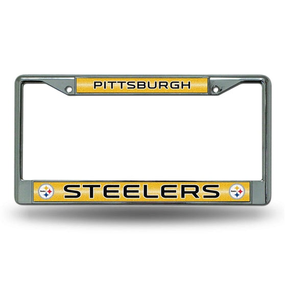 Pittsburgh STEELERS BLING CHROME FRAME (Rico) - 757 Sports Collectibles