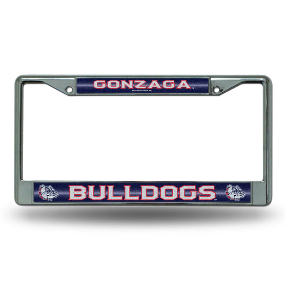 GONZAGA Bulldogs BLING CHROME FRAME (Rico) - 757 Sports Collectibles