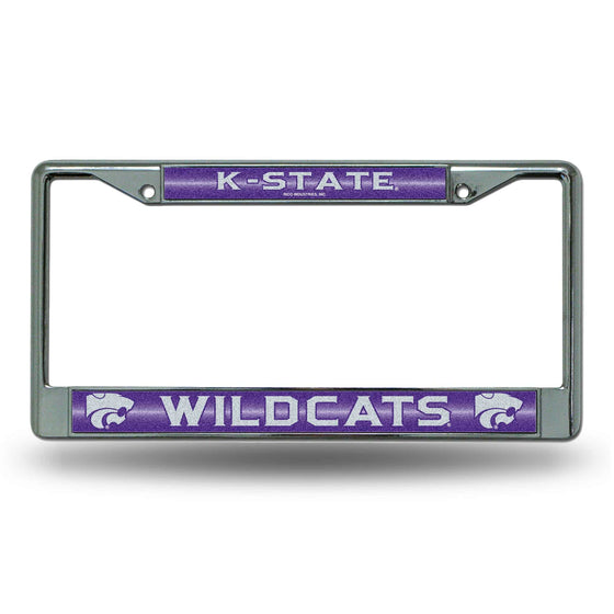 KANSAS STATE BLING CHROME FRAME (Rico) - 757 Sports Collectibles