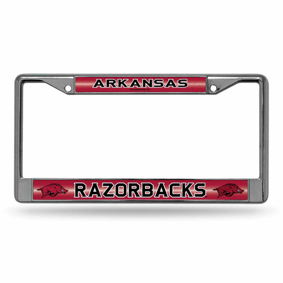 ARKANSAS Razorbacks BLING CHROME FRAME (Rico) - 757 Sports Collectibles