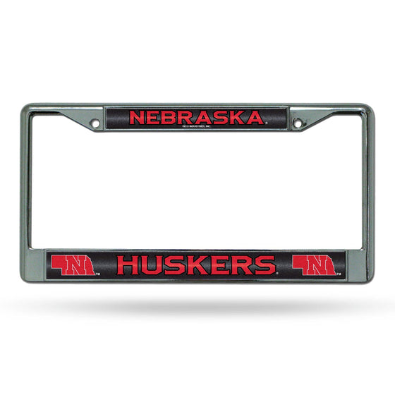 NEBRASKA BLING CHROME FRAME (Rico) - 757 Sports Collectibles