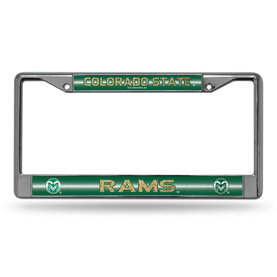 COLORADO STATE BLING CHROME FRAME (Rico) - 757 Sports Collectibles