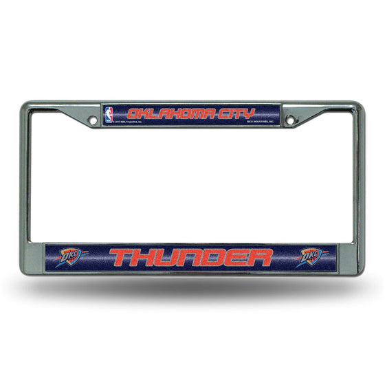 OKLAHOMA CITY THUNDER BLING CHROME FRAME (Rico) - 757 Sports Collectibles