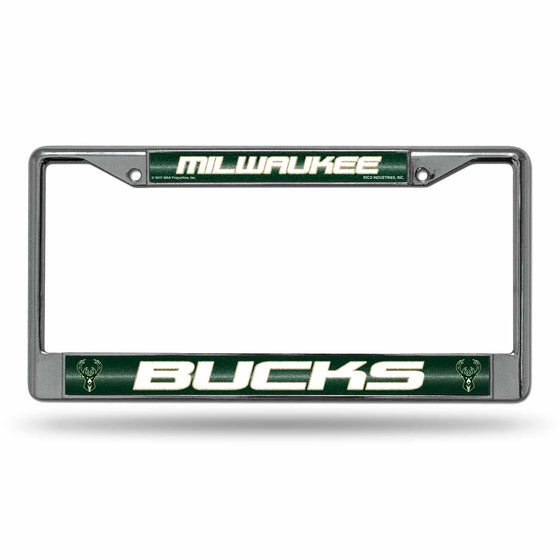 MILWAUKEE BUCKS BLING CHROME FRAME (Rico) - 757 Sports Collectibles