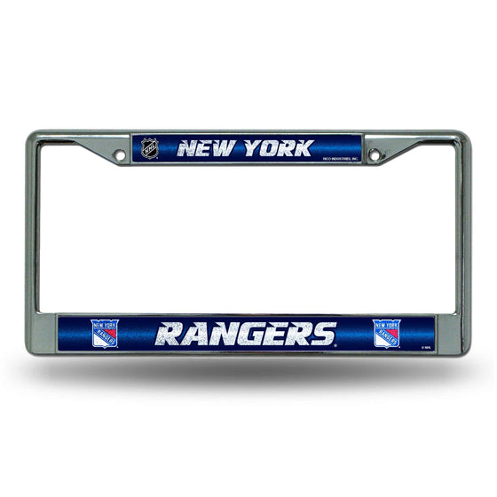 New York RANGERS BLING CHROME FRAME (Rico) - 757 Sports Collectibles