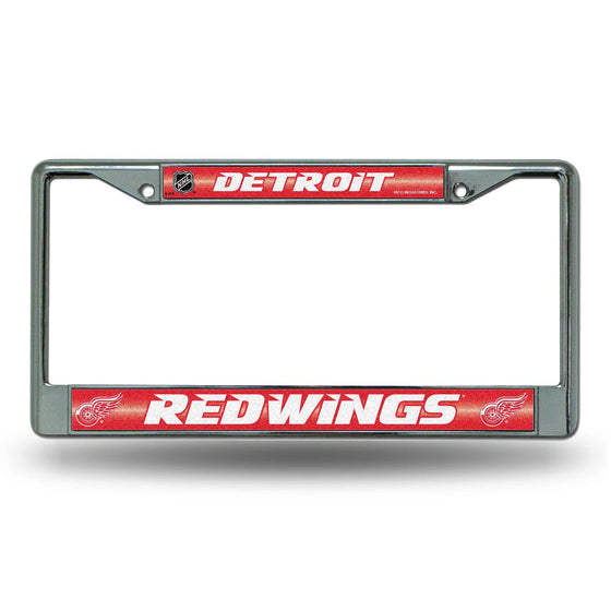 Detroit RED WINGS BLING CHROME FRAME (Rico) - 757 Sports Collectibles