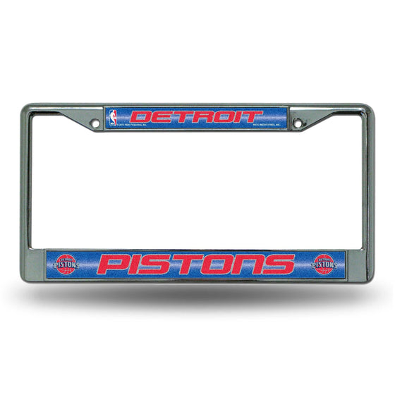 Detroit Pistons BLING CHROME FRAME (Rico) - 757 Sports Collectibles