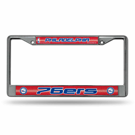 PHILADELPHIA 76ERS BLING CHROME FRAME (Rico) - 757 Sports Collectibles