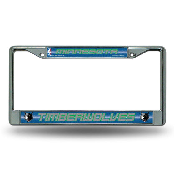 MINNESOTA TIMBERWOLVES BLING CHROME FRAME (Rico) - 757 Sports Collectibles