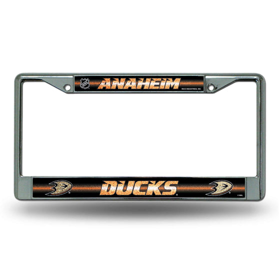 ANAHEIM DUCKS BLING CHROME FRAME (Rico) - 757 Sports Collectibles