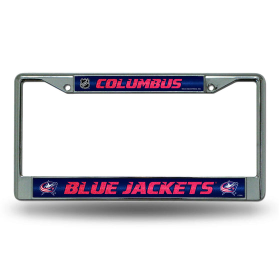 COLUMBUS BLUE JACKETS BLING CHROME FRAME (Rico) - 757 Sports Collectibles