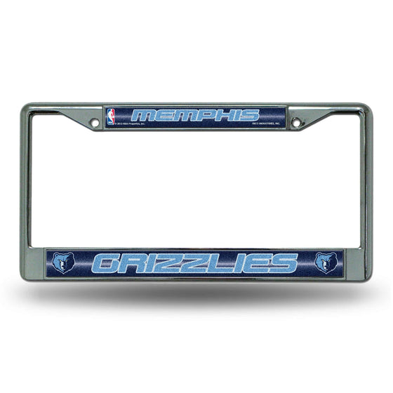 MEMPHIS GRIZZLIES BLING CHROME FRAME (Rico) - 757 Sports Collectibles