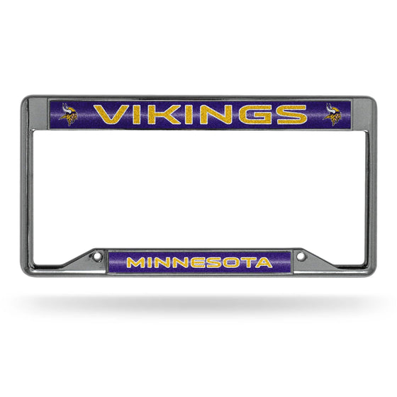 MINNESOTA VIKINGS INVERTED BLING CHROME FRAME (Rico) - 757 Sports Collectibles