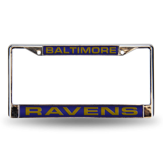 Baltimore RAVENS PURPLE LASER CHROME FRAME (Rico) - 757 Sports Collectibles