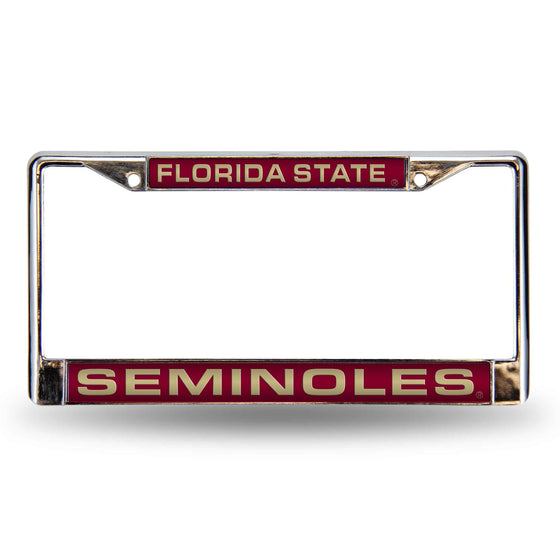 FLORIDA STATE FSU Seminoles RED LASER CHROME FRAME (Rico) - 757 Sports Collectibles