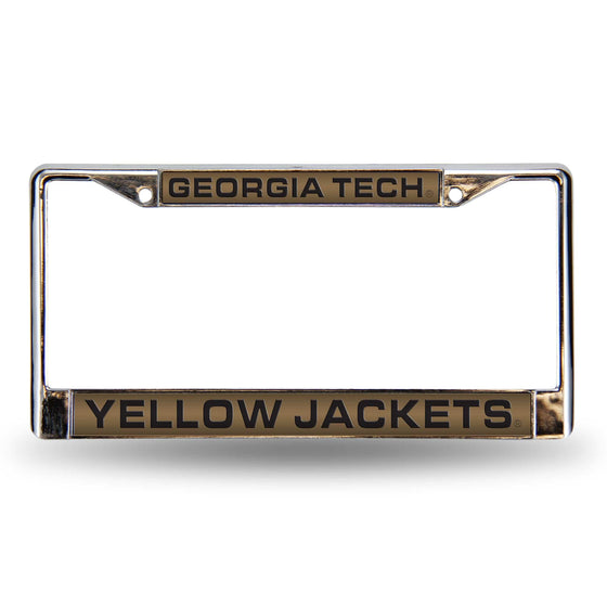 GEORGIA TECH Yellow Jackets LASER CHROME FRAME (Rico) - 757 Sports Collectibles