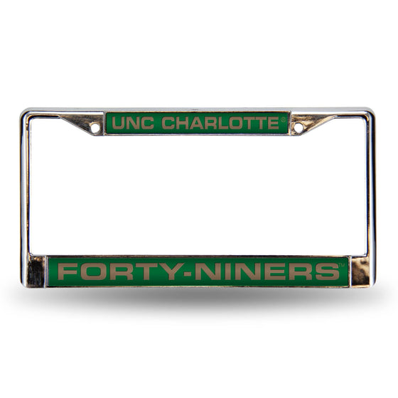 UNC CHARLOTTE GREEN LASER CHROME FRAME (Rico) - 757 Sports Collectibles