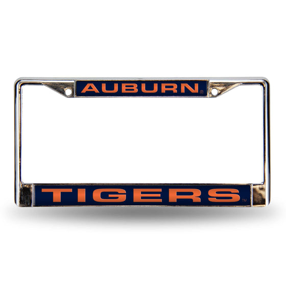 AUBURN AU Tigers BLUE LASER CHROME FRAME (Rico) - 757 Sports Collectibles