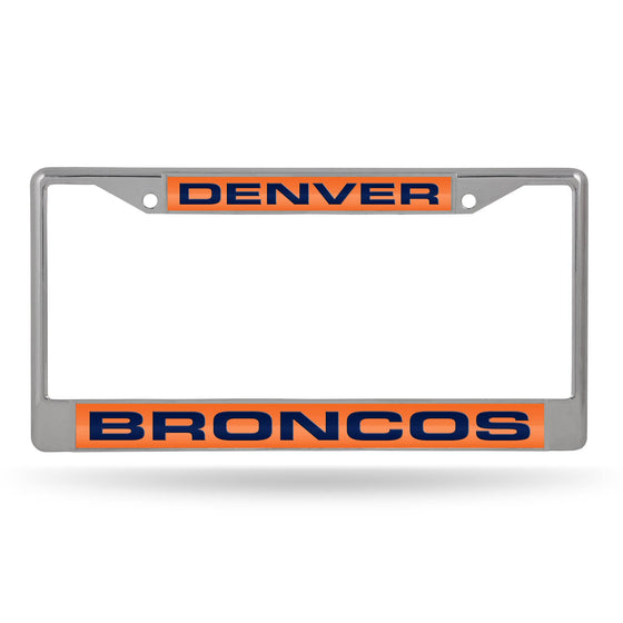 Denver BRONCOS  LASER CHROME FRAME (Rico) - 757 Sports Collectibles