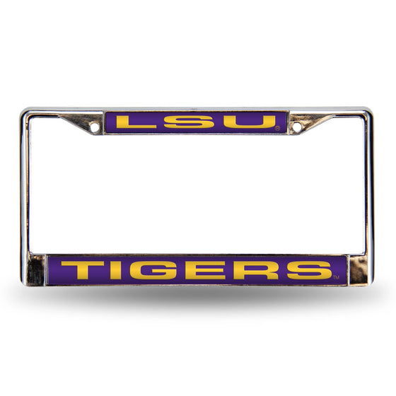 LSU PURPLE LASER CHROME FRAME (Rico) - 757 Sports Collectibles