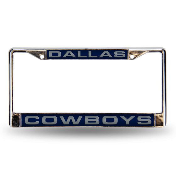 Dallas COWBOYS BLUE LASER CHROME FRAME (Rico) - 757 Sports Collectibles