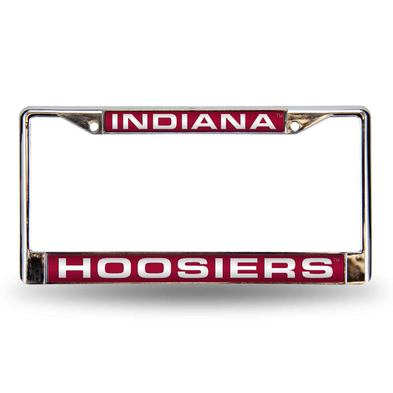 INDIANA IU Hoosiers RED LASER CHROME FRAME (Rico) - 757 Sports Collectibles