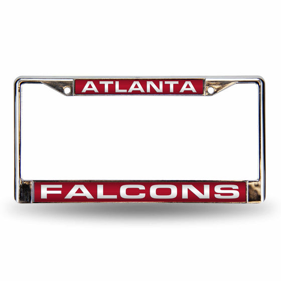 Atlanta FALCONS RED LASER CHROME FRAME (Rico) - 757 Sports Collectibles