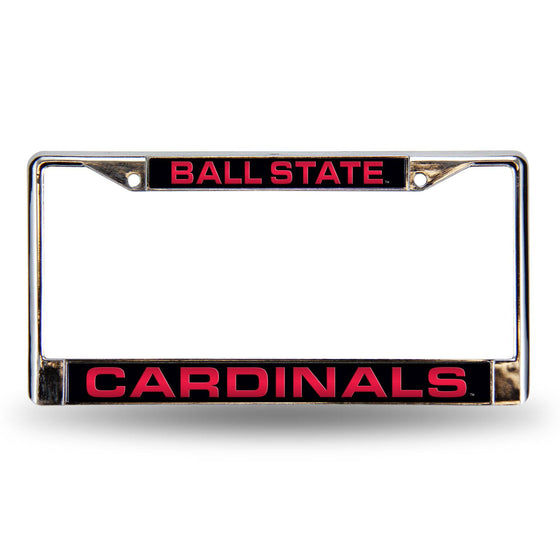 BALL STATE RED LASER CHROME FRAME (Rico) - 757 Sports Collectibles