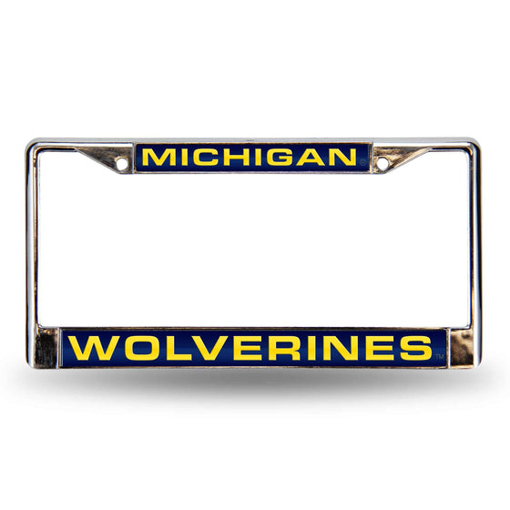 MICHIGAN BLUE LASER CHROME FRAME (Rico) - 757 Sports Collectibles