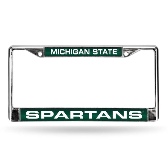 MICHIGAN STATE GREEN LSR CHROME FRM (Rico) - 757 Sports Collectibles