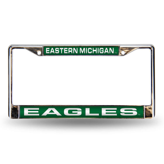 EASTERN MICHIGAN GREEN LASER CHROME FRM (Rico) - 757 Sports Collectibles