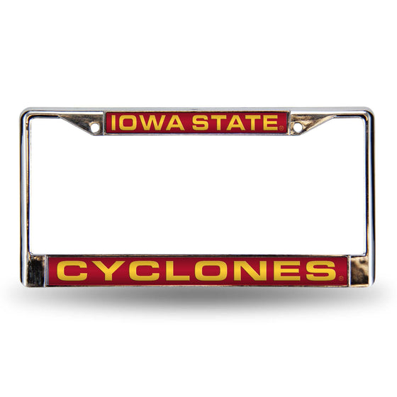 IOWA STATE ISU Cyclones RED LASER CHROME FRAME (Rico) - 757 Sports Collectibles