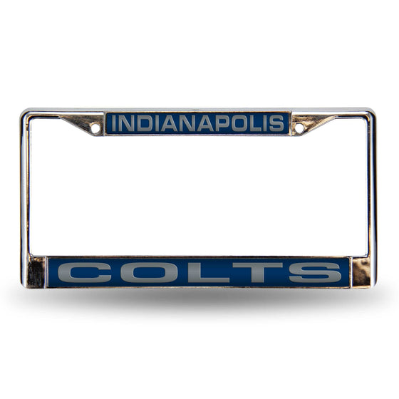 COLTS BLUE LASER CHROME FRAME (Rico) - 757 Sports Collectibles