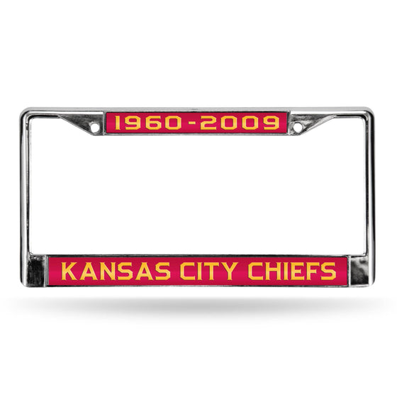 Kansas City CHIEFS 50TH ANNIVERSARY LASER CHROME FRM (Rico) - 757 Sports Collectibles