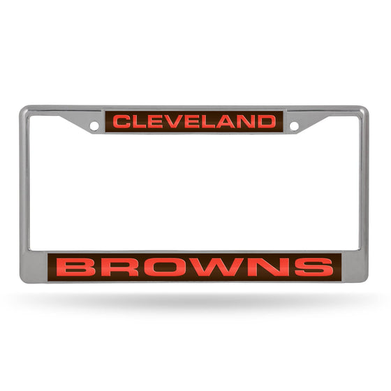 Cleveland BROWNS LASER CHROME FRAME (Rico) - 757 Sports Collectibles